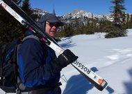Patrick J. Heneghan, on a cross-country skiing trip in Alaska. 