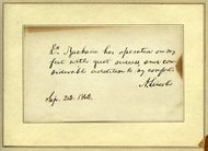 In an 1862 letter, President Abraham Lincoln recommends his podiatrist Issachar Zacharie’s services. A year later, Lincoln reportedly said, “My chiropodist is a Jew, and he has so many times ‘put me on my feet’ that I would have no objection to giving his countrymen ‘a leg up.’”