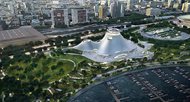 This file artist rendering released in September 2015 by the Lucas Museum of Narrative Art shows the proposed museum on the lakefront. Today, U.S. District John W. Darrah rejected a city request to toss out a lawsuit by the nonprofit Friends of the Park and two other plaintiffs challenging the project. Another hearing is set for Feb. 17. 