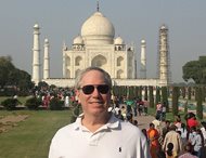 Fischel & Kahn Ltd. managing partner David W. Inlander stands before the Taj Mahal while in India in November as part of a trip through the American Jewish Committee. He serves as chair of the AJC’s Interreligious Affairs Commission, which works to foster positive relations between the Jewish community and members of other religions across the globe. 