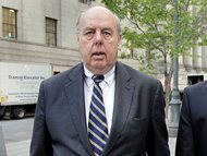 In this 2011 file photo, attorney John Dowd is seen walking in New York. Dowd, President Donald Trump’s lead lawyer in the Russia investigation, has left the legal team. Confirming his decision in an e-mail to The Associated Press, Dowd says he “loves the president” and wishes him well.